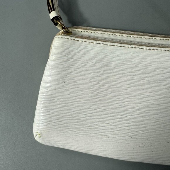 Coach White Leather Wristlet - Picture 2 of 14